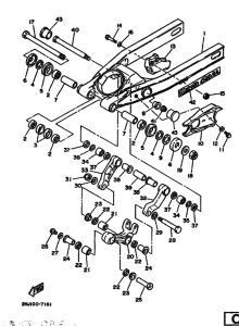 YZ490 YZ490U Задний рычаг и подвеска