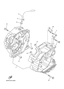 TTR125L Картер двигателя