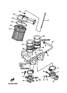 XV535 XV535F Впускная система