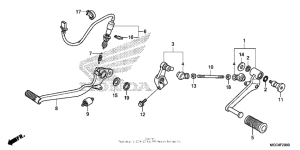 CB1100 (ABS) Педали