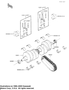 KZ700 Вал коленчатый