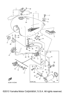 XV250VC Топливный бак