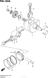 DL650 (ABS) Коленвал