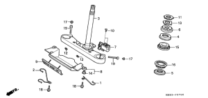 VT1100C Траверса нижняя