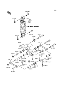 ZX636 Задняя подвеска