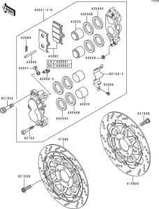 ZR1100 Передний тормоз