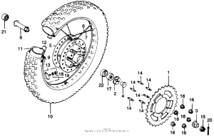 MR250 Переднее колесо