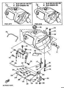 XTZ750 Топливный бак