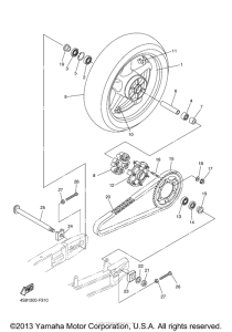 FZS6W Переднее колесо