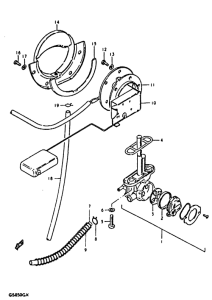 GS850 Топливный кран