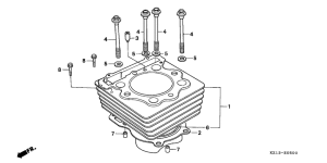 XR250R Цилиндр