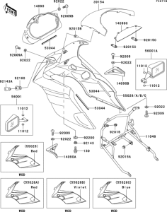 EX500 Cowling(ex500-d3 / d4)