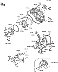 ZX900 Крышки двигателя