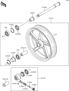 ZR550 Переднее колесо
