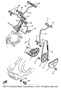 XV750B Масляный насос