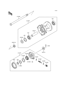  Front hub(kdx250-d1)