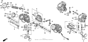 VFR750F Carburetor comp. 90-93