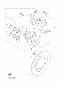 SR400 Передний суппорт
