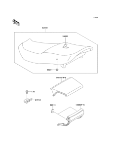 ZX600 Сиденье