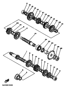 TZ250 Трансмиссия