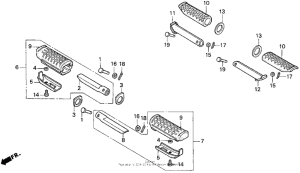 CB750 Подножки