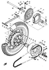 RD250 Переднее колесо