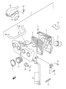 GSX-R1100 Воздухоочиститель