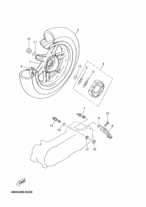 CS50 Rear wheel complete assy