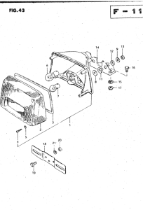 GSX750 Задний комбинированный сигнал