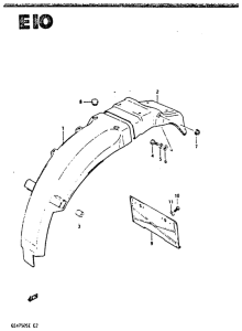 GSX750 Заднее крыло