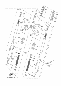 XC125 Вилка передней оси