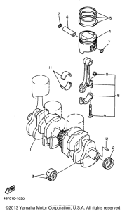 XJ600SJC Коленчатый вал и Поршень