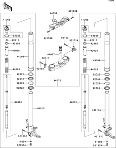 ZX1000 Передняя вилка