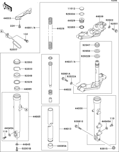 EL250 Front fork(1 / 2)