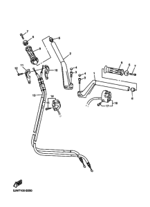 FJR1300 Рулевой рычаг и кабель