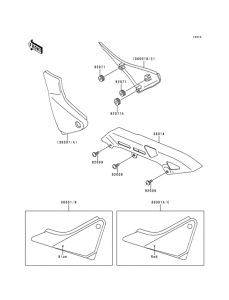 ZR550 Боковая крышка / кожух цепной передачи