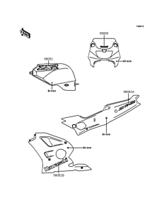 ZX400 Наклейки