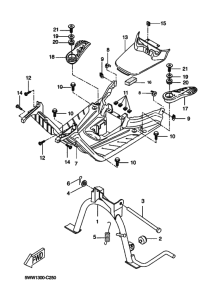 CW50 Support & repose pied