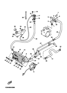 YP250R Радиатор и шланг