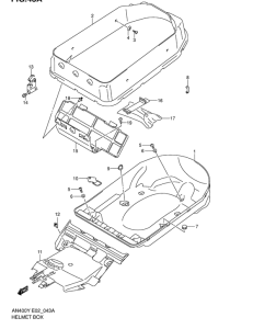 AN400 Багажник для шлема