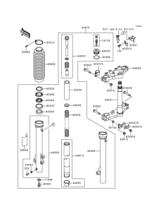 KL650 Передняя вилка