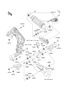 ZX1000 Подвеска  /  амортизатор