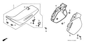 CR500R Seat / side cover