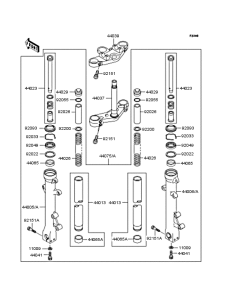 ZR400 Передняя вилка