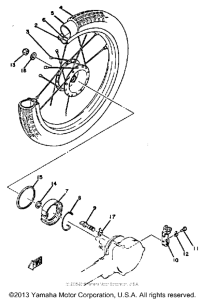 QT50S Переднее колесо