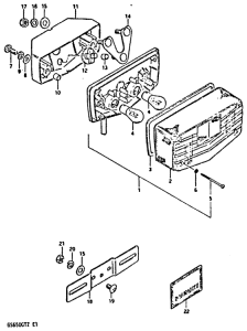 GS650 Задний комбинированный сигнал