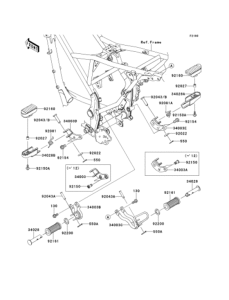KLX125 Подножки