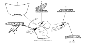 CBR1100XX Наклейки 99-03