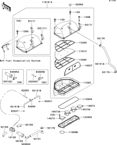 ZX600 Воздушный фильтр