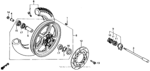 VF700C Переднее колесо